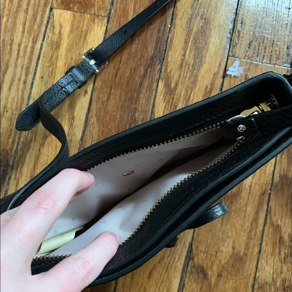 kate spade | black/cream straw purse - Picture 7 of 9
